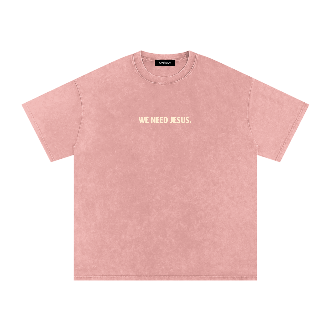 We Need Jesus Washed Oversized T-Shirt