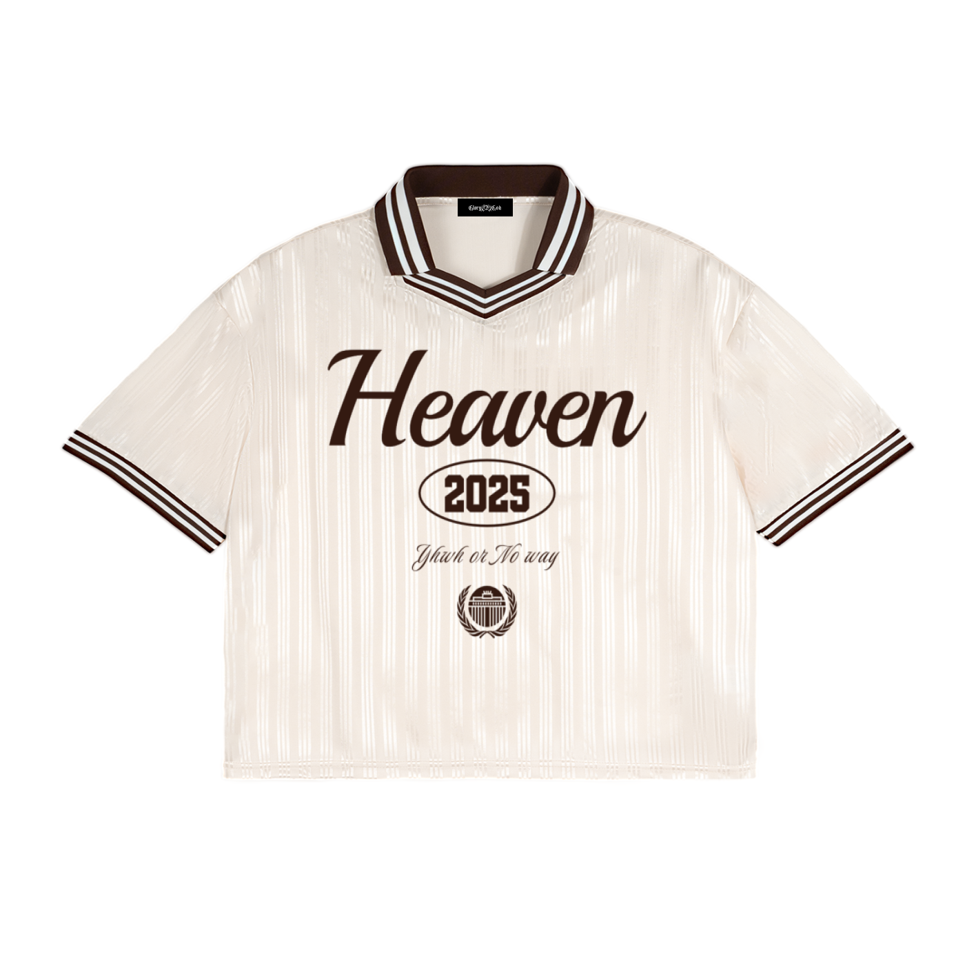 Contrast Stripes Polo Collar T-Shirt