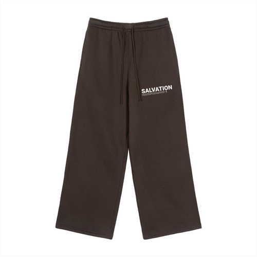 Fleece Drawstring Straight-Leg Sweatpants