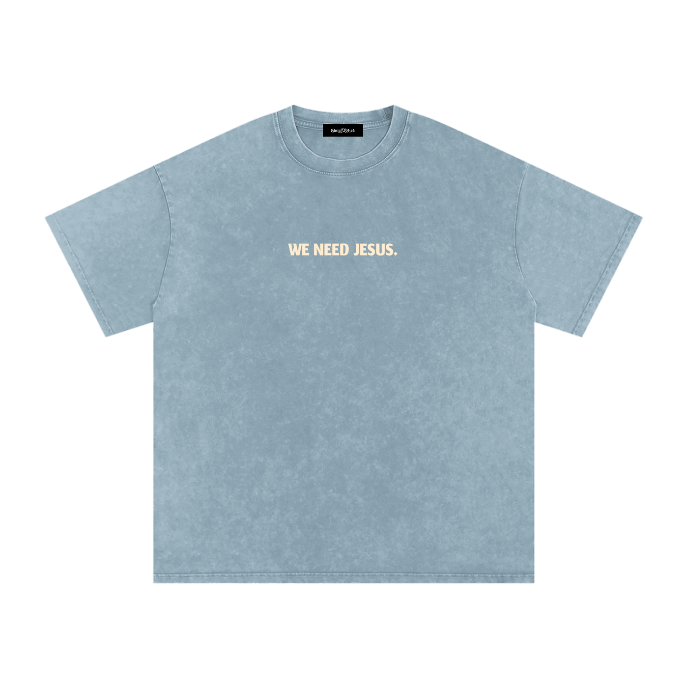 We Need Jesus Washed Oversized T-Shirt